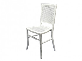 White grid chair