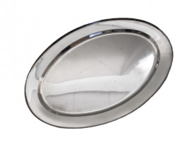 Oval stainless tray