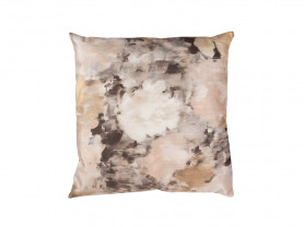 Brown abstract square cushion