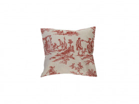 Red landscape cushion cover 30 x 30 cm
