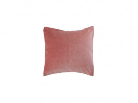 Pink velvet cushion cover 30 x 30 cm