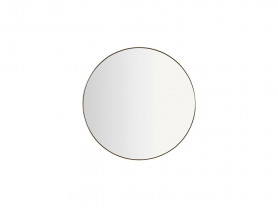 Round gold edge mirror