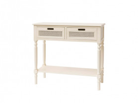 White ceremony table drawers grid