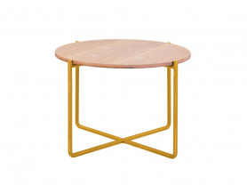 Golden Cross table with wood
