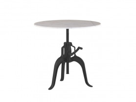 Mosi black round marble cocktail table