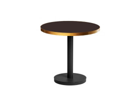 Sisley black table with gold edge