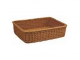 Large honey wicker bread basket