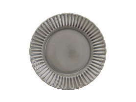 Gray crackled plate 28 cm