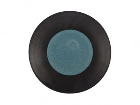 Blue dot plate 27.5 cm