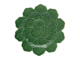 Green Geránium presentation plate 33 cm