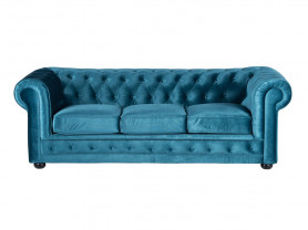 Chester blue turquoise sofa