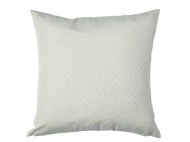 Light gray dotted cushion
