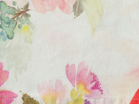 Watercolor flowers napkin