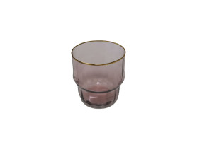 Vaso Oma Burgundy filo oro